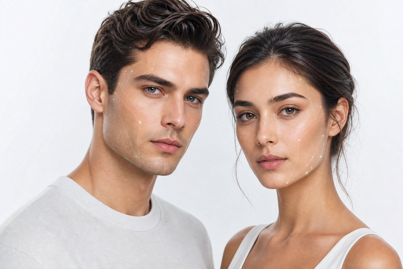 Pretty Scale beauty analysis showcase - AI-powered facial beauty assessment and enhancement recommendations